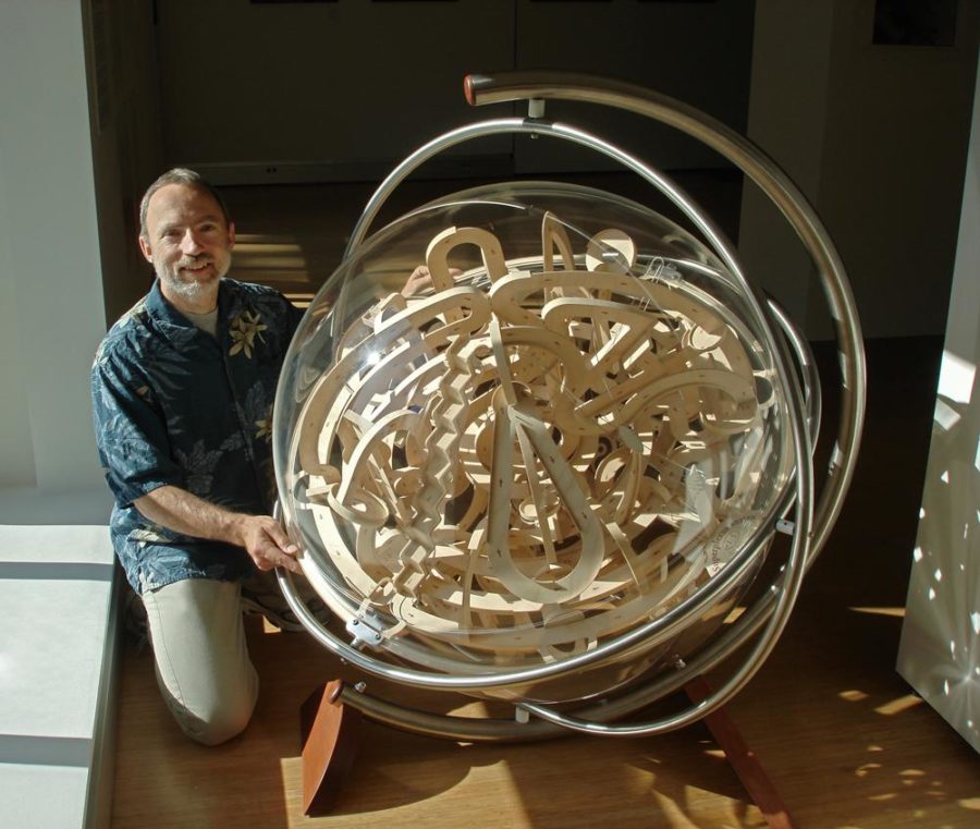 Adjunct Instructor Michael McGinnis 3D maze is 36 inches in diameter and costs $30,000.