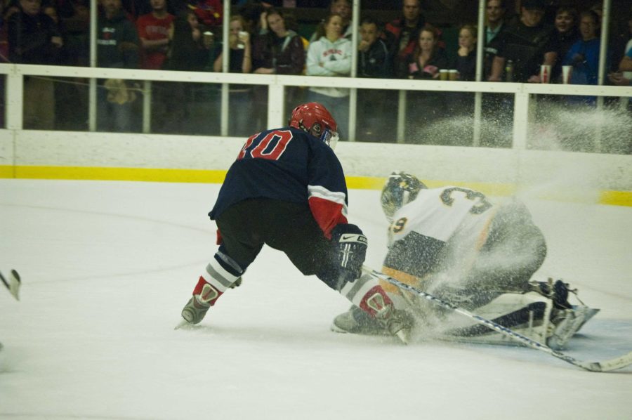 The Bears goalie spent most of the game on his knees as the Bear Cubs mopped the floor with them.