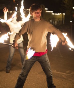 Students Play with Fire: Flammable, Friendly Freewheeling Fun