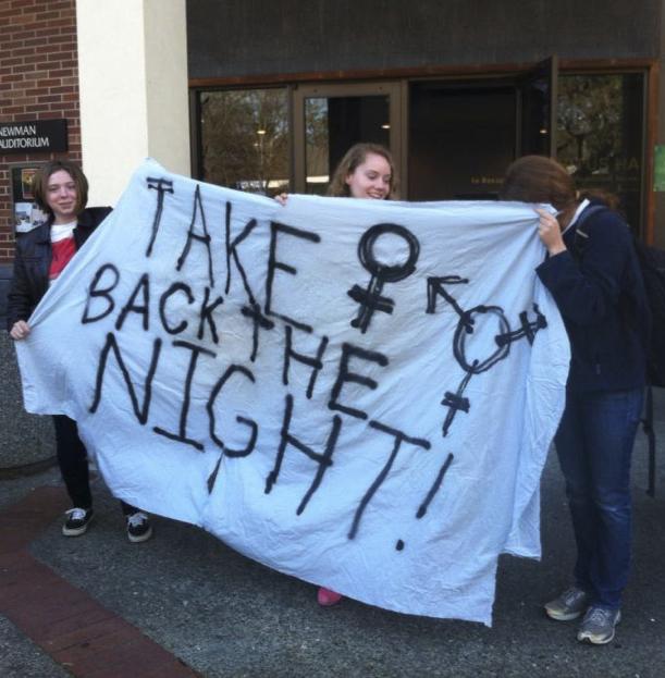 The Trans and Womyns Caucus organizes its first SRJC “Take Back the Night” including a march to Julliard Park and ending at the Arlene Francis Center.