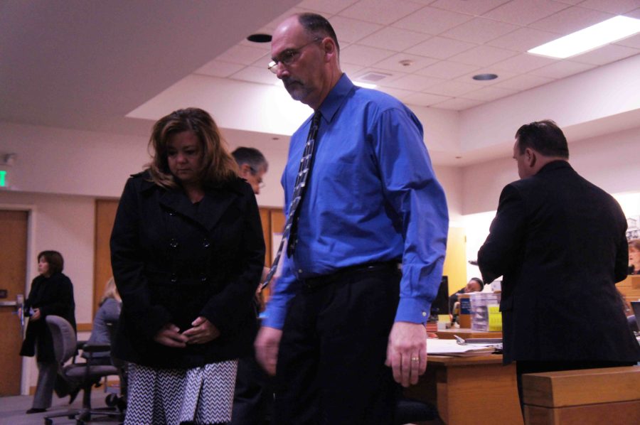 Holzworth leaving court arraignment Feb. 20. 2013.