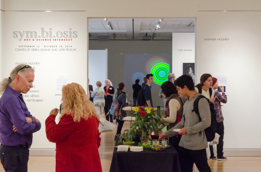 A view of the gallery, looking in.