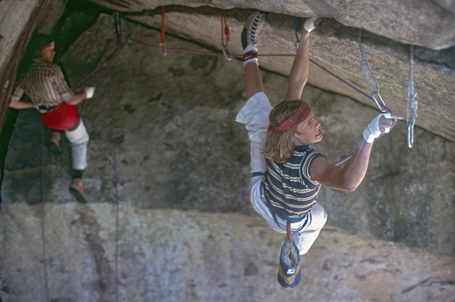 The ’70s climbers dubbed the “Stone Masters” climbed without aides and only a rope for protection, a style known as “free climbing.” 