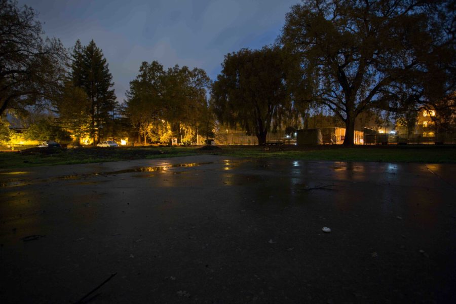 One of SRJC’s safety concerns are the poorly lit areas on campus found near the baseball field and tennis courts.