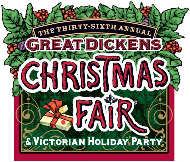 The official logo for this years Dickens Christmas Fair.