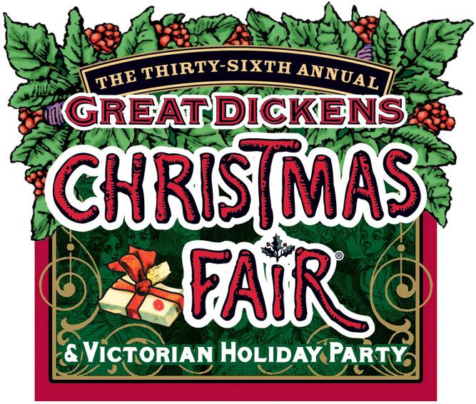 The official logo for this year's Dickens Christmas Fair.