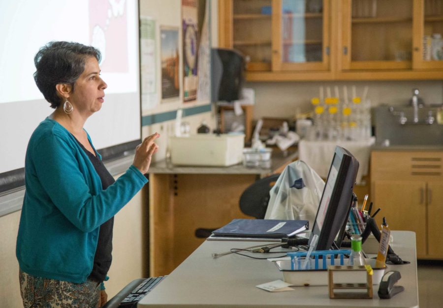 Abigail Zoger, Life Science instructor, teaches her class with different learning patterns.