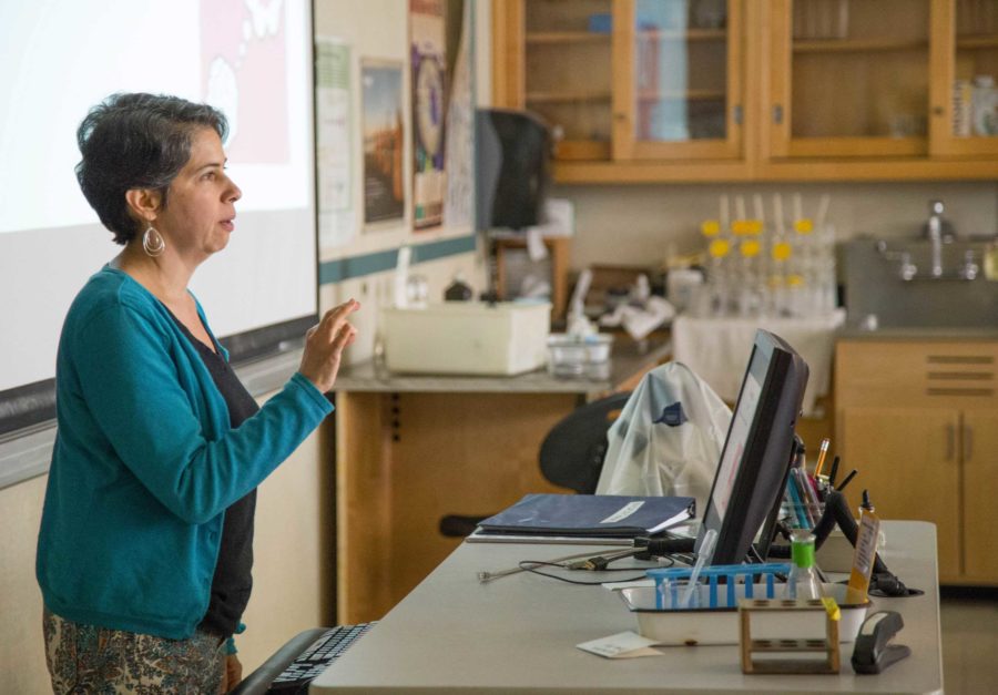 Abigail Zoger, Life Science instructor, teaches her class with different learning patterns.