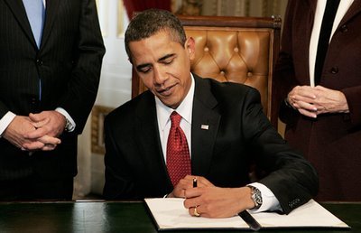 Barack Obama signs all of his vetoes southpaw style, like 7 of his predecessors.