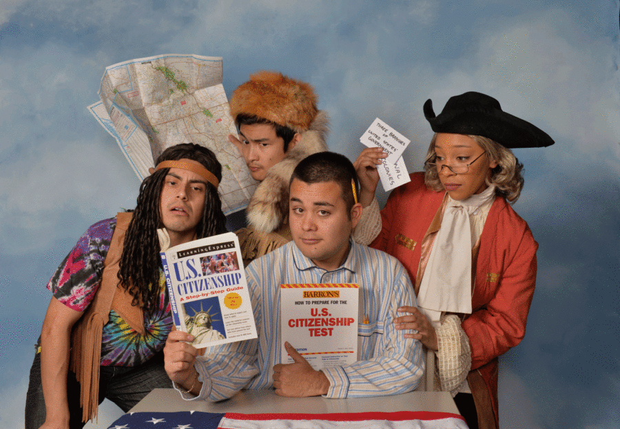 SRJC's cast of the play "American Night."