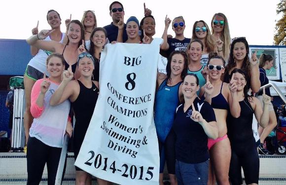Womens swim and dive are Big 8 champions