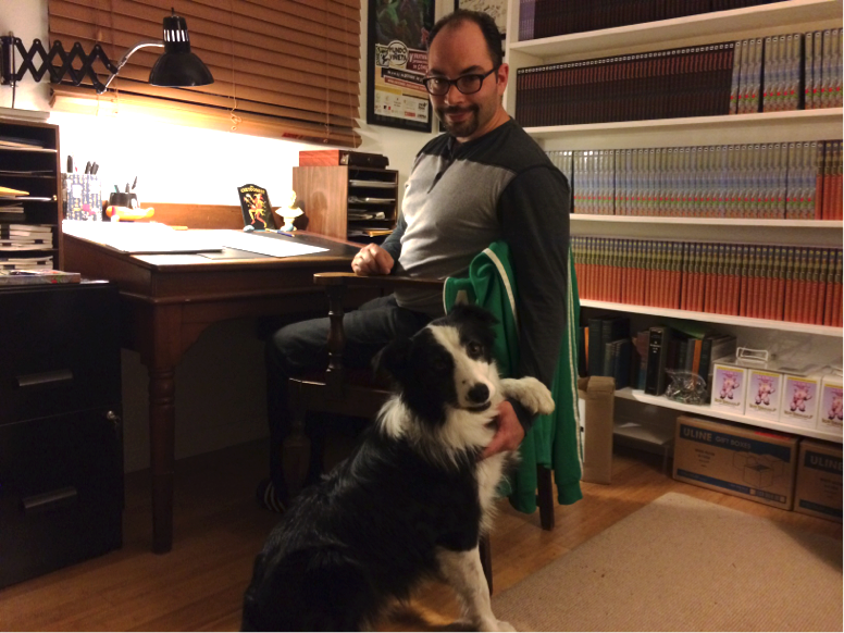 Alexis E. Fajardo both writes and illustrates the comic book series "Kid Beowulf," blending comics with history.