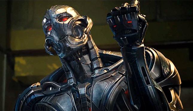 Ultron, voiced by James Spader, plots the downfall of the Avengers after Tony Stark builds him and the robot goes berserk.