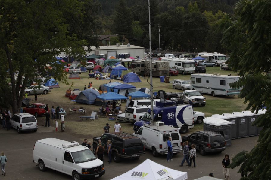 Napa Fairgrounds in Calistoga, Calif. on Sept. 15, 2015 Valley fire leaves Middletown Calif. with utter destruction after tornado of fire blew through the town on the evening of Sept. 12. Residents reported having to flee the fire as the surrounding mountains were ablaze. The Red Cross has set up a shelter at the Napa County Fairgrounds in Calistoga, Calif.