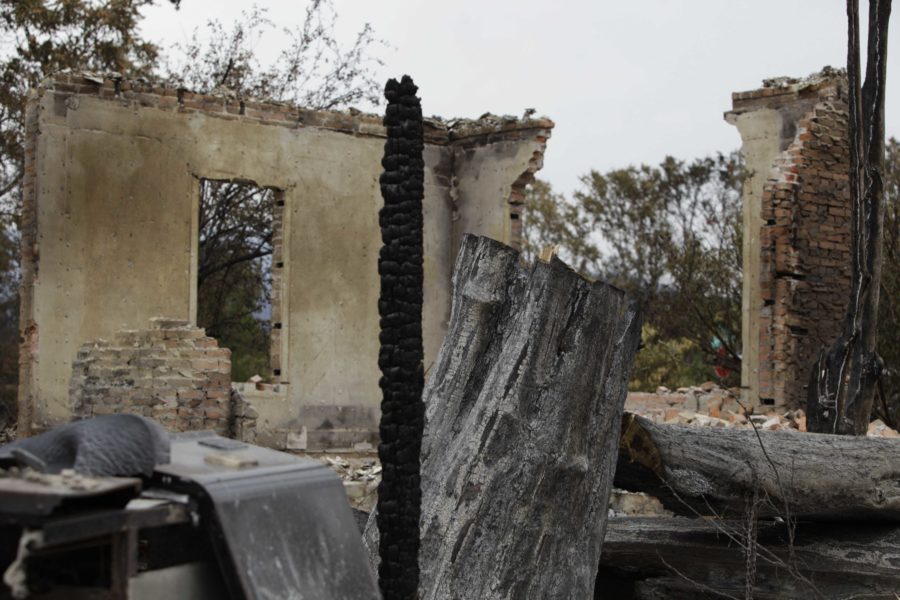 Valley fire leaves Middletown Calif. with utter destruction after tornado of fire blew through the town on the evening of Sept. 12. Residents reported having to flee the fire as the surrounding mountains were ablaze. The Red Cross has set up a shelter at the Napa County Fairgrounds in Calistoga, Calif.