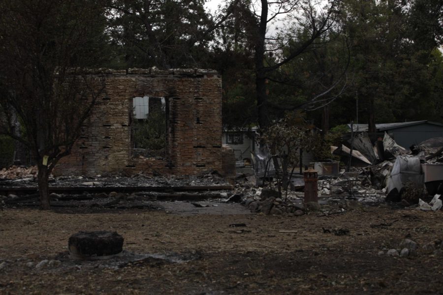 Valley fire leaves Middletown Calif. with utter destruction after tornado of fire blew through the town on the evening of Sept. 12. Residents reported having to flee the fire as the surrounding mountains were ablaze. The Red Cross has set up a shelter at the Napa County Fairgrounds in Calistoga, Calif.