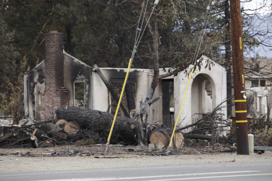 Valley fire leaves Middletown Calif. with utter destruction after tornado of fire blew through the town on the evening of Sept. 12. Residents reported having to flee the fire as the surrounding mountains were ablaze. The Red Cross has set up a shelter at the Napa County Fairgrounds in Calistoga, Calif.