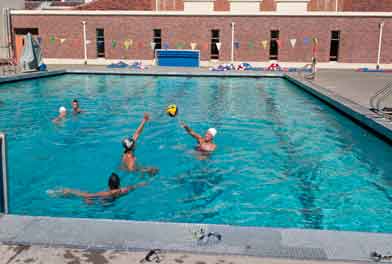 Water Polo players during a recent practice.