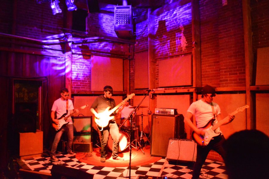 Members of The Illumignarly perform the song “Dude, I Like your Shredder” off the album Apocalypse Gnar at the Arlene Francis center in Santa Rosa’s Railroad Square.