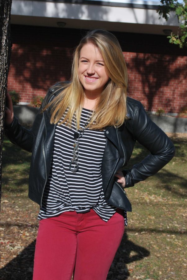  Katie Manzel takes an hour and a half to get ready for school and shows personal style between classes at  the SRJC. 