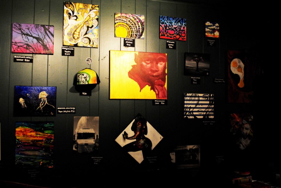 Artists' work is on sale and display at Brew's gallery in December. 