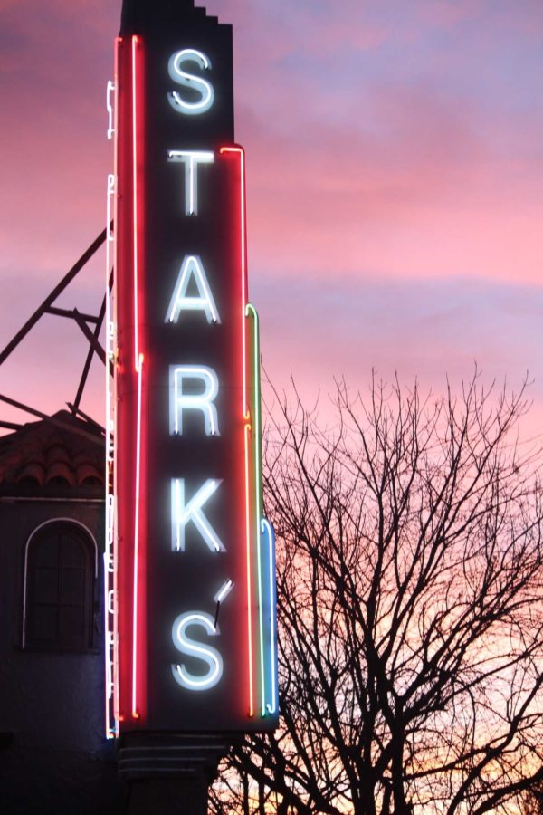 Starks sign at sunset