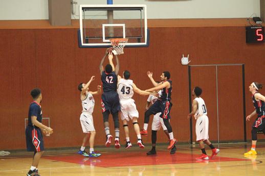 Bear Cubs’ center Arnold Silva fights for a rebound in a game against American River College Jan. 29 at SRJC’s Haehl Pavillion