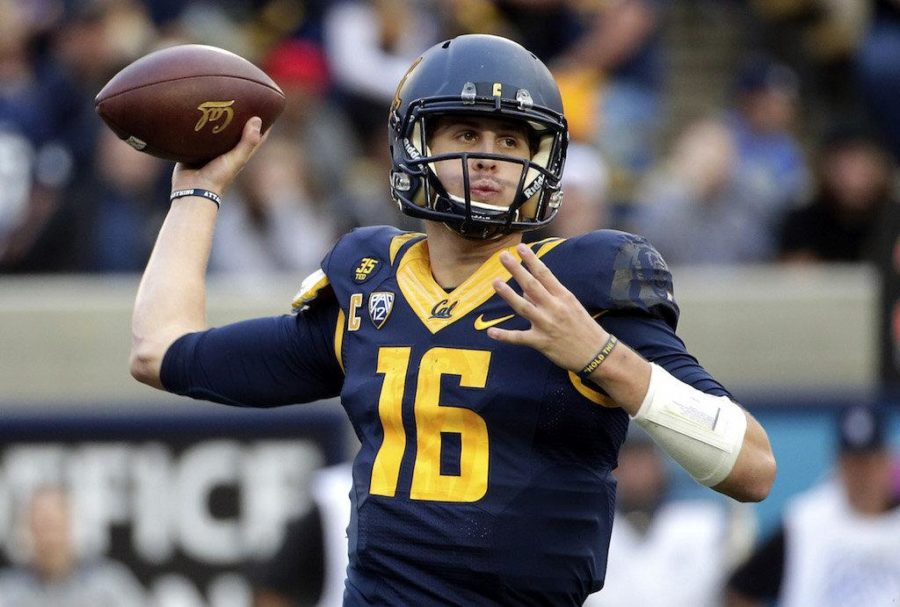 The+University+of+California%2C+Berkeley+quarterback%2C+Jared+Goff%2C+prepares+to+be+drafted+in+the+top+10+picks.+The+San+Francisco+49ers+hope+to+land+Goff+with+their+seventh+overall+selection+in+the+2016+NFL+draft+this+April.