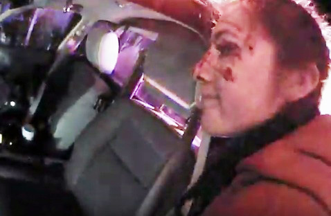 Body camera footage depicts the arrest of SRJC student Gabbi Lemos. Bottom: Lemos’ face shows the multiple lacerations and bruising she suffered as a result of Sheriff’s Deputy Marcus Holton’s alleged excessive force.