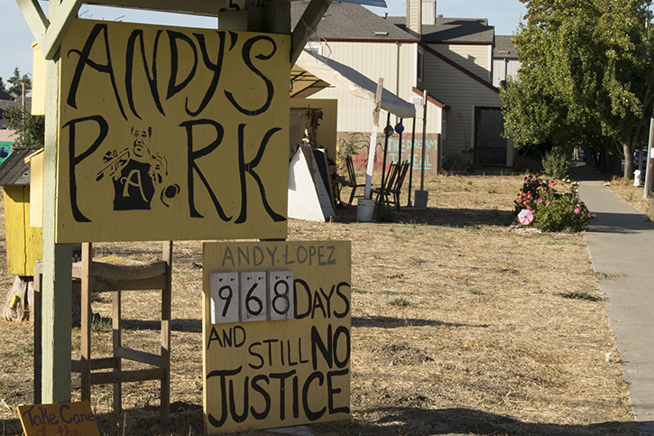 The site of Andy Lopez’s death in 2013 will become a new park with a $1.2 million grant from the Sonoma County Board of Supervisors. The park will feature a community garden, a skate park, dog park and a basketball court.