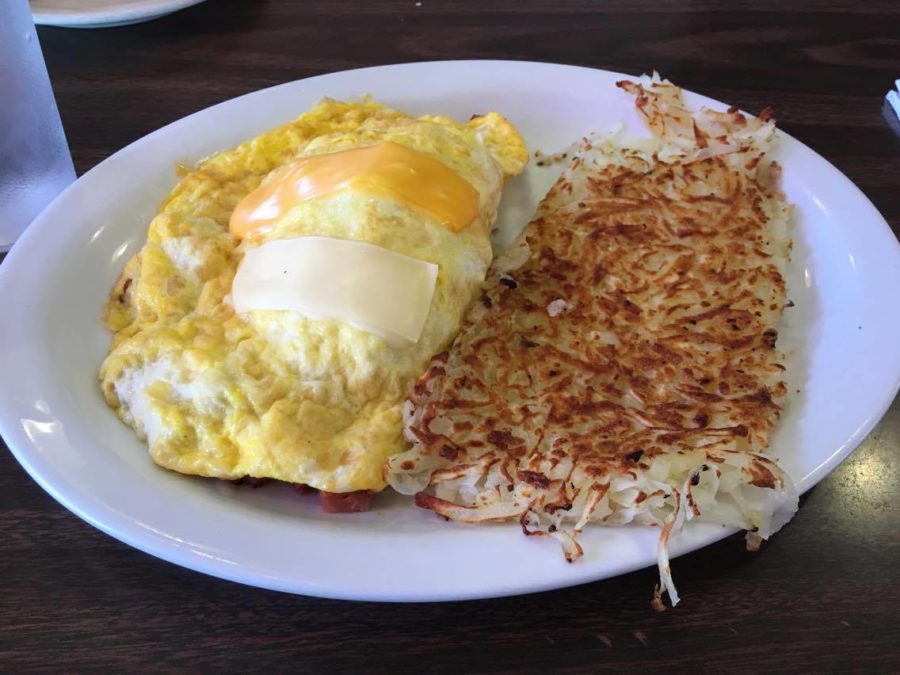 You won’t need lunch after defeating a large breakfast portion at Carlos’ kitchen.