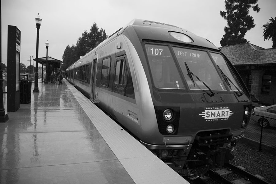 The public explored the new SMART trains at the Nov. 18 open house. The train offers commuters eco friendly transportation. 
