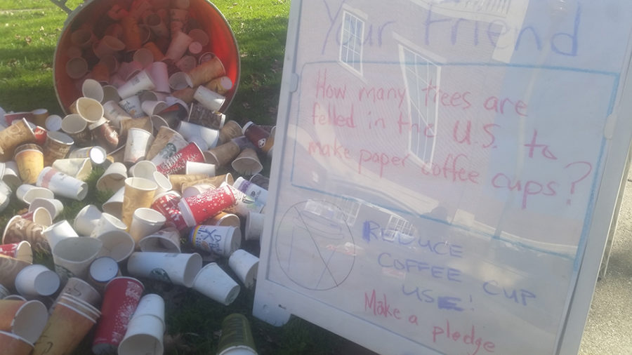 SRJC waste expert Guy Tillotson is trying to eleminate single-use coffee cups.