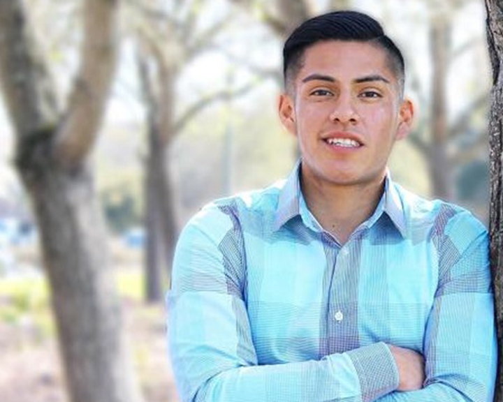 Jordan Panana Carbajal poses for his campaign photo.