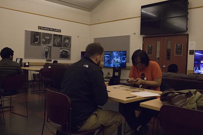 SRJC students play board games and video games to relieve stress at the various clubs located on the Petaluma Campus.