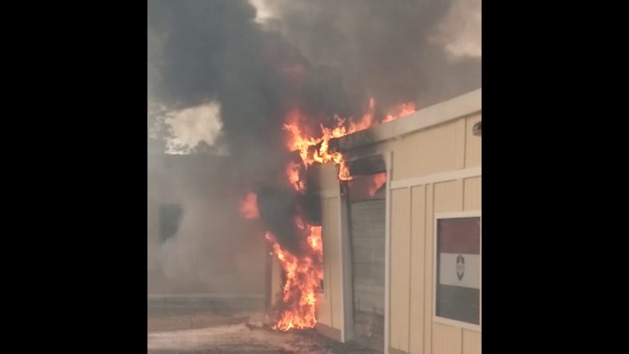 Small businesses burning in Santa Rosa fire Oct 19 2017