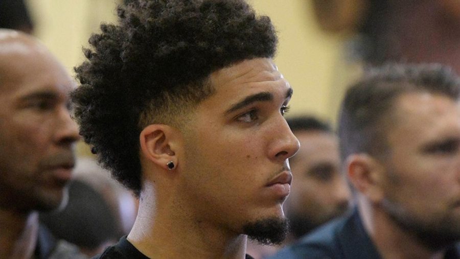 Liangelo Ball was arrested after allegedly stealing from a Louis Vuitton store in Hangzhou, China.