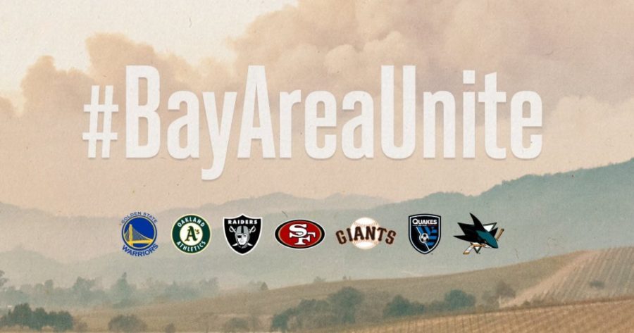 Bay Area sports teams rally together for wildfire fundraising.