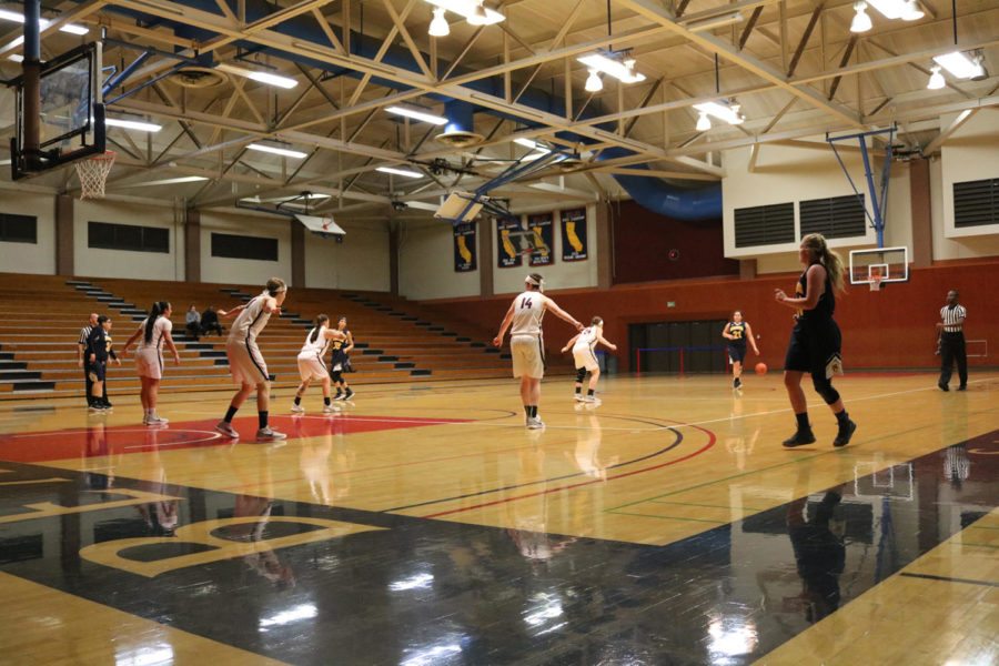 The Bear Cubs post offense and long range scoring helped them coast by Mendocino College on Dec. 7 at Haehl Pavilion.