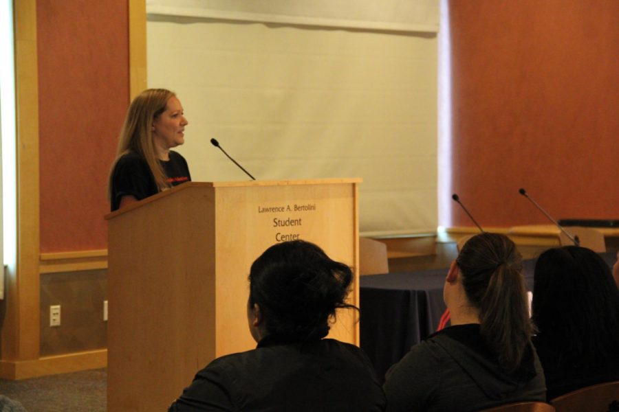 Shawn Vanleuven, who organized Human Trafficking Awareness Night in conjunction with Active Minds Club at SRJC, explains that the only way to bring awareness to sex trafficking is through discussion.