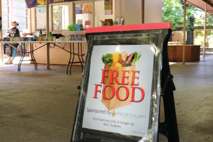 Community volunteers run the Bear Cub Free Food Pantry at the Barnett Hall Kiosk at Santa Rosa Junior College's Mendocino campus. Distribution is also available in Petaluma.