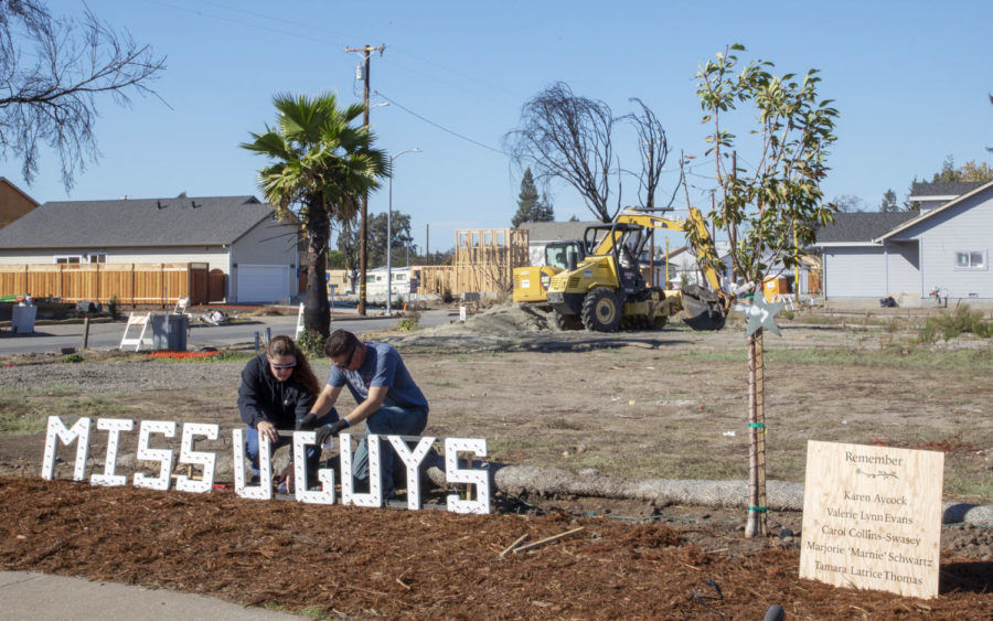 A memoriam was erected to honor the Coffey Park residents who died during the Tubbs Fire last year.