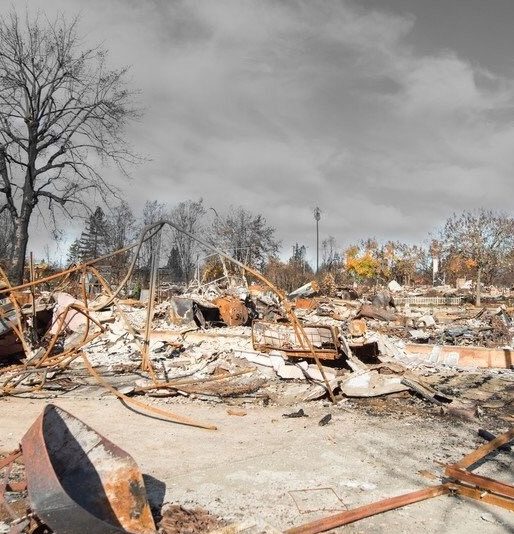 Photo credit: A poster of Dr. Stephen Seagers documentary Urban Inferno: The Night Santa Rosa Burned.