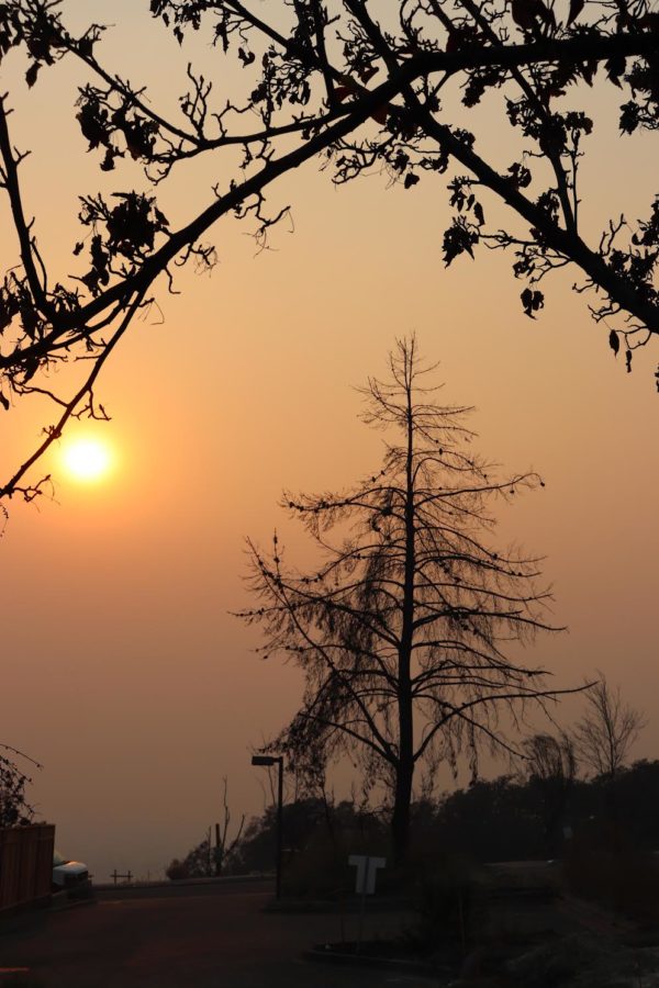 Smoky haze over Fountain Grove.