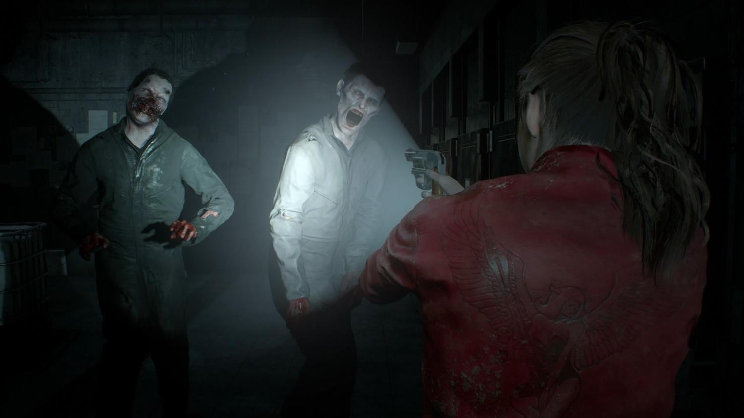 Claire Redfield Guns vs. Zombies Resident Evil 2 Remake 4K