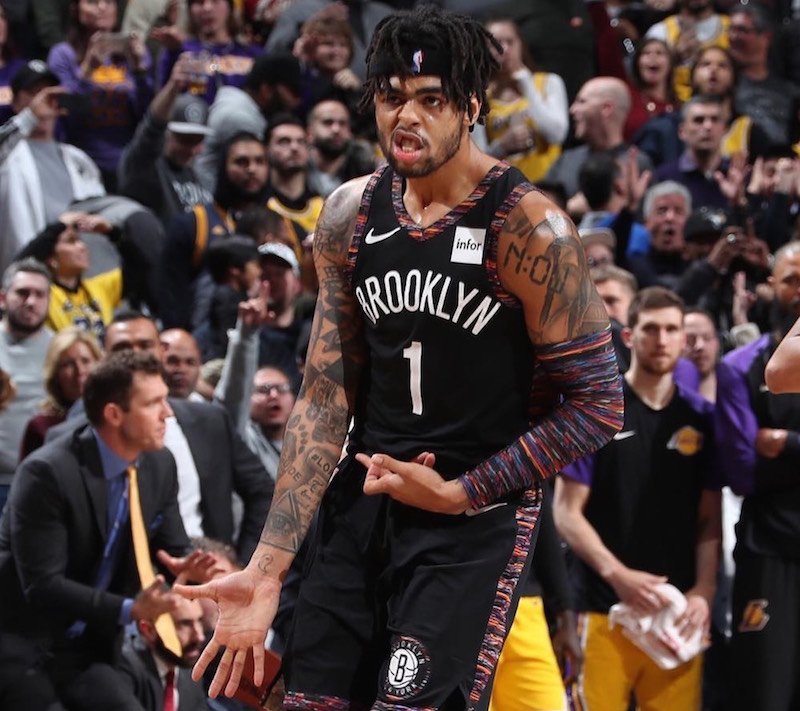 DAngelo Russell, in his fourth-year in the NBA and his second with the Nets...