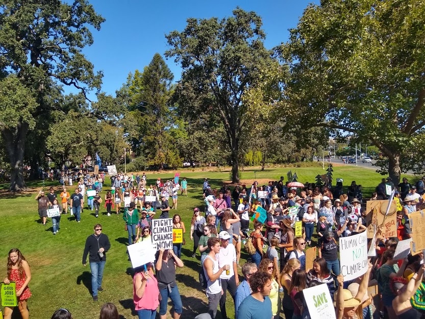 On Friday over 2000 students and community members marched to advocate for climate change, and many expressed their motivation to take action resulted from the effects climate change have had on their mental health.