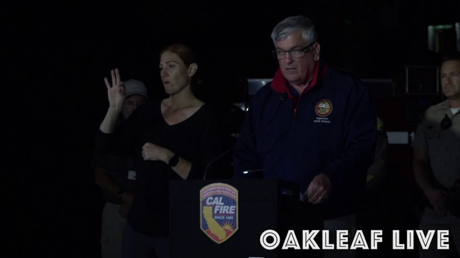 The Oak Leaf News TV: Kincade Fire briefing Oct. 24, 2019