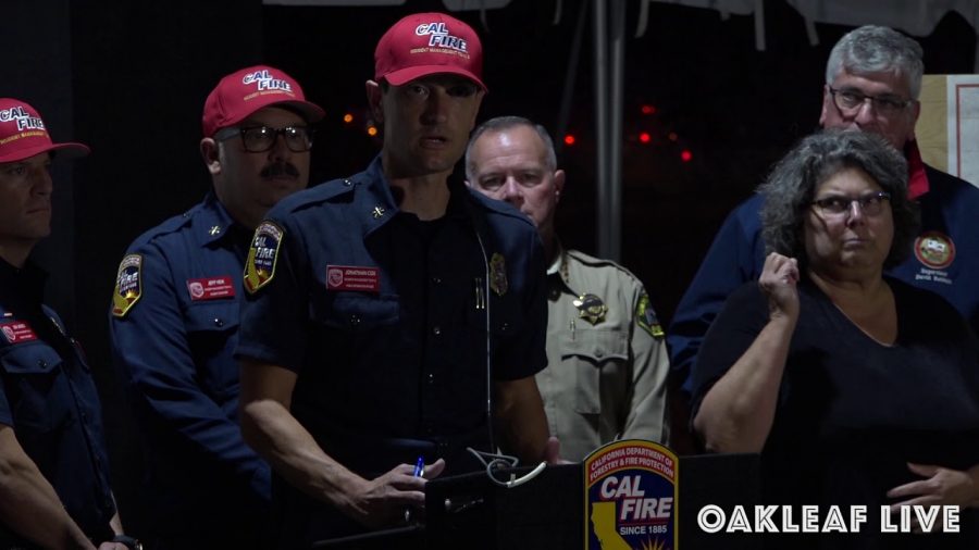 The Oak Leaf News TV: Kincade Fire briefing Oct. 25, 2019