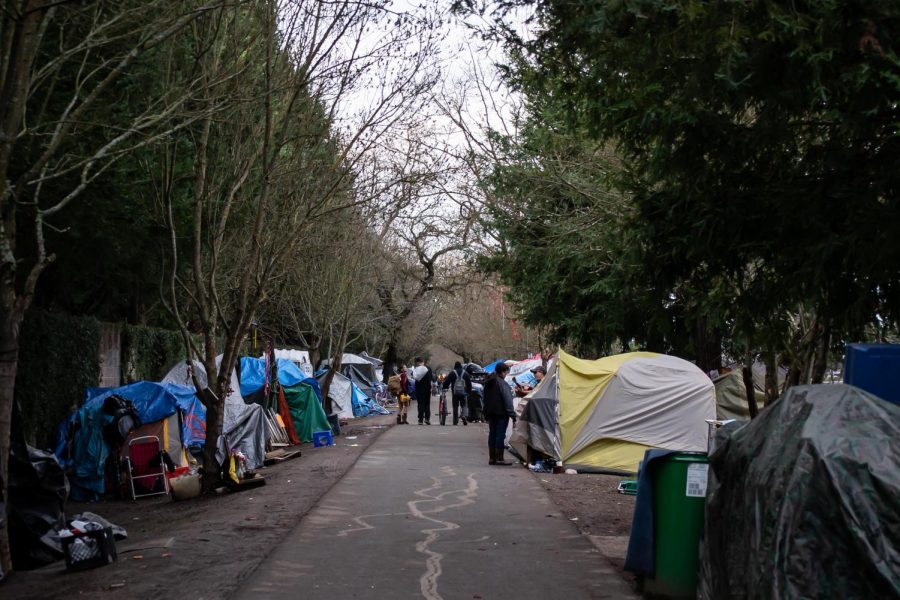 The Joe Rodota Trail homeless encampment is unofficial home to over 200 people.